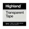 Highland 0.5 in. x 36 yards 1 in. Core Transparent Tape - Clear (1-Roll)